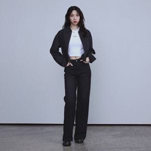 [클라이드앤]와이드 블랙데님 팬츠 FOCDP895F_JK