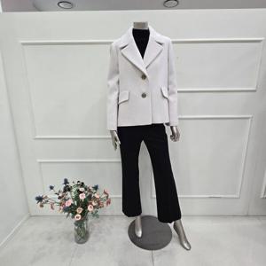 [미니멈]MXDAWH0060IV울 캐시미어  플레어 하프 자켓_JK