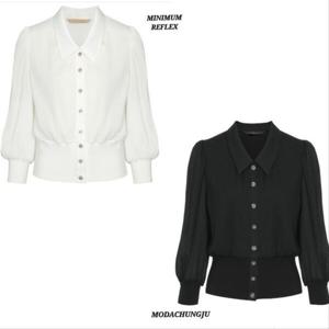 [미니멈]MD 카라넥 페플럼 블라우스  MD MXCAWB7370_CJ