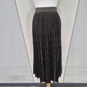 [나인스텝]큐빅벨벳주름스커트 N24NK4409_YS