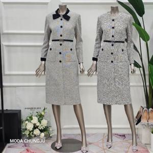 [미니멈]MD 리본 타이 배색 원피스  MD MMXDAWO9120_CJ