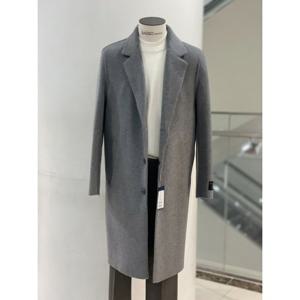 [바쏘옴므]오버핏 캐시미어 핸드메이드 그레이 롱코트 WSXSCJ12A