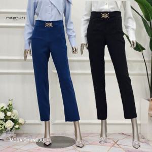 [미니멈]MD 버튼 포인트 세미 배기핏 팬츠 MD MMYAAWP1040_CJ