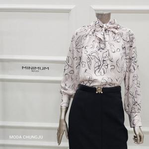 [미니멈]MD 프린트 타이넥 블라우스 MD  MMYAAWB2100_CJ