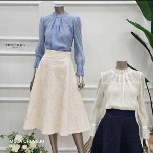 [미니멈]MD 레이스 하프넥 블라우스 MD MMYAAWB2110_CJ