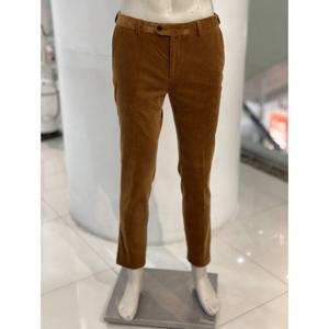 [바쏘옴므]Y4PF73A 오렌지 면스판 히든밴딩 코듀로이 슬랙스팬츠