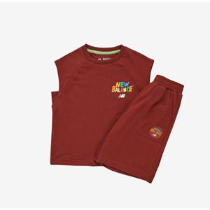 뉴발란스 키즈 밴딩 베스트 버뮤다 팬츠 셋업 B1 NK9YF3601U 29 30 55