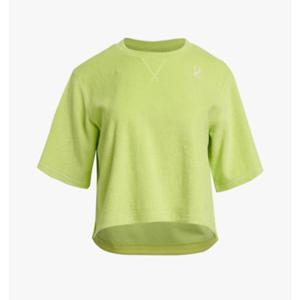 스파이더 우먼스 테리 슬릿 크롭 반팔 티셔츠 BB SPIMCNRS351W LIM