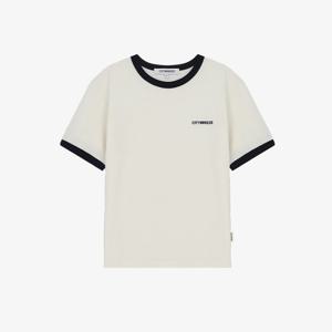 시티브리즈 로고 링거 반팔 티셔츠 BB CTH1TS06 CR BK PK