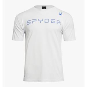 스파이더 러닝 레터링 로고 반팔 티셔츠 BB SPIMCNRS232U WHT