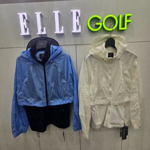 [엘르골프]여성 간절기 져지믹스칼라블럭 후드점퍼6I21351_DJ