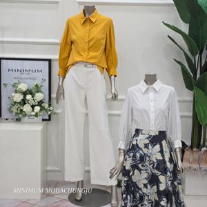 [미니멈]MD 코튼 벌룬 셔츠 MD MYCAWB7050WH