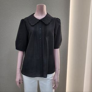 [꼼빠니아]카라넥 포인트 반팔 블라우스 CAFU4-WRB110_IC