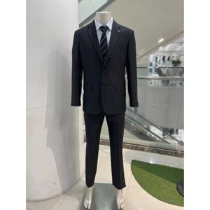 [바쏘옴므]WSZ3JW11 차콜 남성 이태리 순모 클래식 정장 슬림핏_