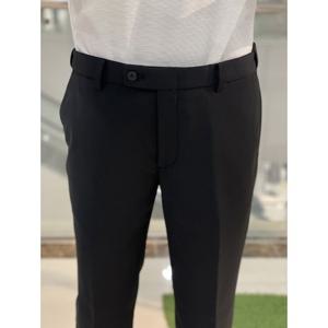 [바쏘옴므]WSZ1PT12A 블랙 남성 울스판 기본정장 팬츠 슬림핏_CA