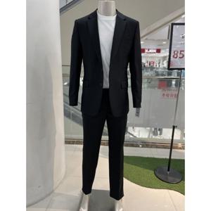 [바쏘옴므]WSZ1JT12-PT12 블랙 남성 울스판 기본정장 슬림핏_CA