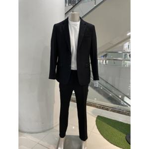 [바쏘옴므]WSZ1JK-PK21 블랙 봄 여름 스판 셋업 수트_CA