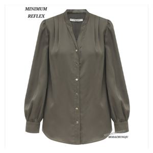 [미니멈]MD 브이넥 루즈 블라우스 MD  MZCGWB8870KH_CJ