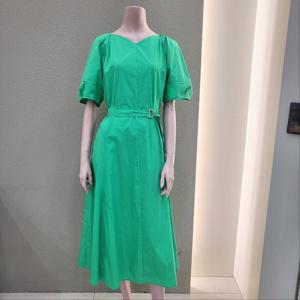 [꼼빠니아]볼륨소매 슬림벨티드 원피스 CAFU6-WOP340_IC