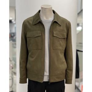 [바쏘옴므]카키 레더 스웨이드 가죽자켓 5UA-23_CA