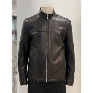 [바쏘옴므]이태리 천연양가죽 라이더 집업 점퍼 블랙 Y5UA-07_CA