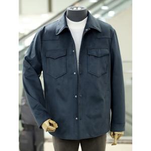 [바쏘옴므]레더 스웨이드 자켓 그린 Y5GU-36_CA