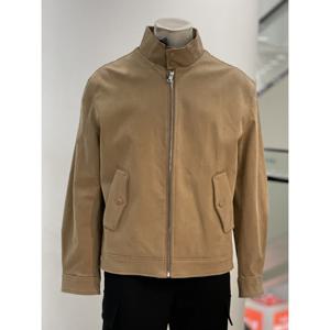 [바쏘옴므]면스판 집업 블루종 오버핏 점퍼 베이지 Y3UA-01_CA