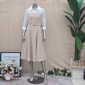 [미니멈]MD 블라우스 레이어드 플레어원피스 MD MMYBAWO4360_CJ