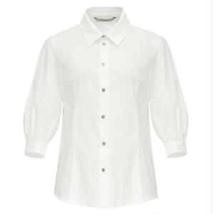 [미니멈]벌룬 소매 카라 블라우스 (MYBAWB3340WH)_IC