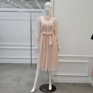 [미니멈]시스루 셔츠 스타일 원피스 (MYBAWO5050PE)_IC