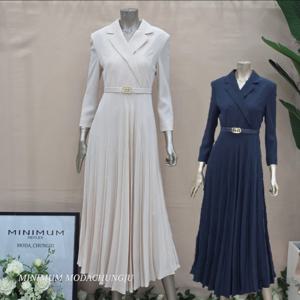 [미니멈]MD 테일러드 플리츠 원피스 MD MMYAAWO2350_CJ