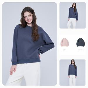 [인터크루]여)성형엠보아플리케맨투맨 ITZ1TM51A0_CC