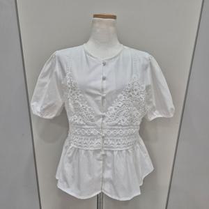 [나인스텝]뷔스티에배색블라우스 N25NS5214_YS