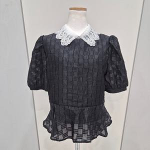 [나인스텝]큐빅카라반팔블라우스 N25NS5208_YS