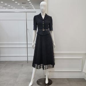 [미니멈]투피스스타일 플리츠원피스 (MYBAWO4010BK)_IC