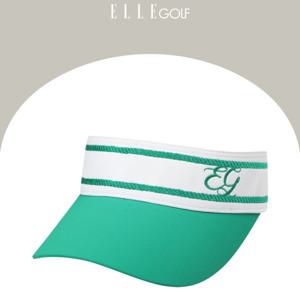 [엘르골프]여성  밧줄 자수 포인트 썬바이저6K47401_DJ