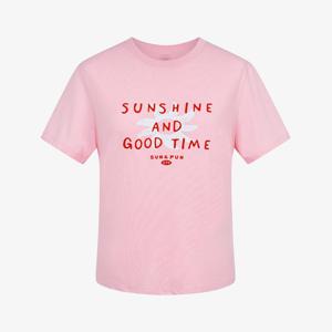 [휠라]FILA 여성 세미크롭 썸머 그래픽 티셔츠 FS2RSH2457F-PIK