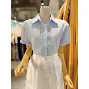 ab.fz 리본 자수 롤업 반팔셔츠 (ABXZ5ZB43G) US