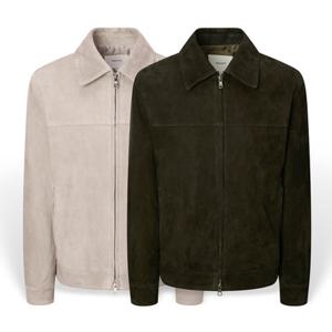 [헤지스] 남성 스웨이드 집업 트러커 HZJU5D678