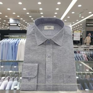 [레노마셔츠]기본핏 린넨 혼방 스킵 스트라이프 RNSSG1056_DJ