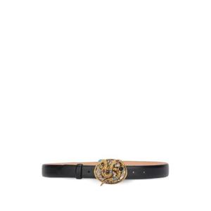 25 FW 로베르토 카발리 스네이크 셰이프 버클 레더 벨트 VKC002PZ796 TP441574550