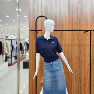 [지컷]지컷 자수 로고 와플 카라 니트 7214250401_DJ