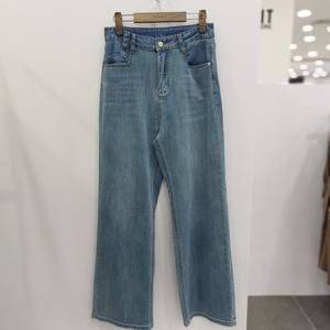 [아니베에프]A55DSL410 세미와이드 투포켓 장식 데님팬츠