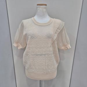 [나인스텝]프릴오드니트  N25NW5228_YS