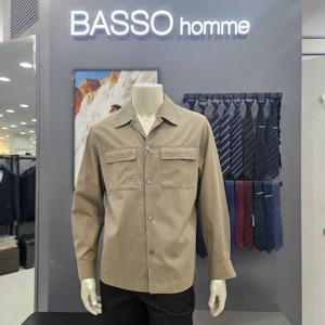 [바쏘옴므]심플 면혼방세미오버핏남방자켓WSY4TT56_OD