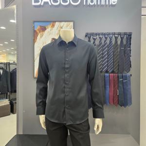 [바쏘옴므]심플 기본솔리드슬림핏 드레스셔츠WSY4TD51_OD