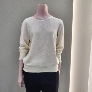 [꼼빠니아]물방울 비즈포인트 니트티 CAEW9-WSL820_IC