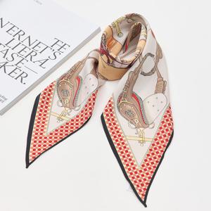 [모리스커밍홈] 마차 배색 마름모 스카프_M2508AC026C