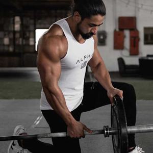 [모로엠]남자 헬스 짐웨어 머슬핏운동복 나시 ON-TS5-QWFGDQ5E