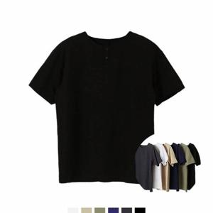 [모로엠]국내생산 오버핏 남자 헨리넥티셔츠 DMG-TSA-Q4283323